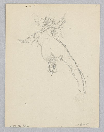Study for a dancing woman, “Moods to Music,” Mendelssohn Glee Club, New York, NY