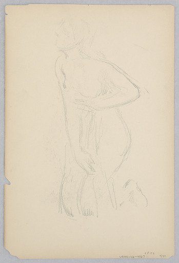 Study for a kneeling woman, “Vintage Festival,” Mendelssohn Glee Club, New York