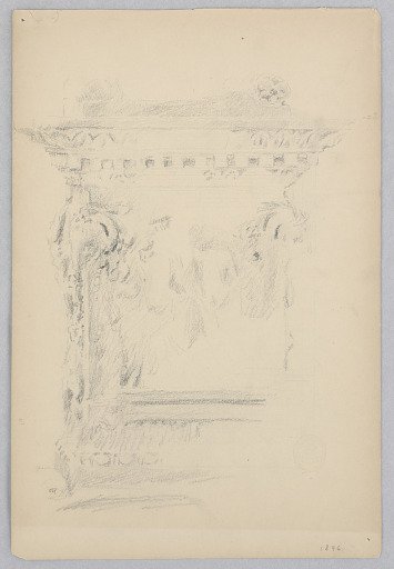 Study for a pedestal, “Vintage Festival,” Mendelssohn Glee Club, New York