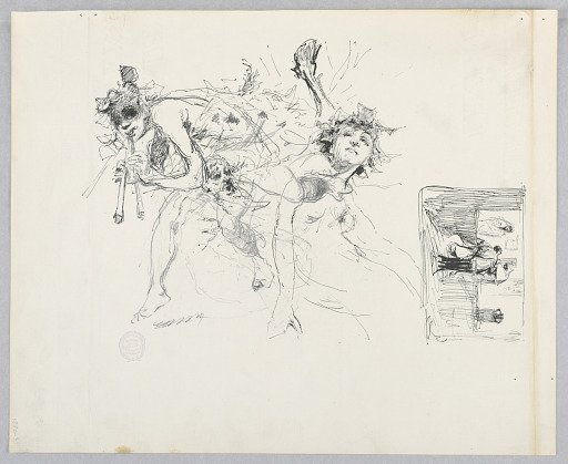 Study for a dancing woman, “Moods to Music,” Mendelssohn Glee Club, New York, NY