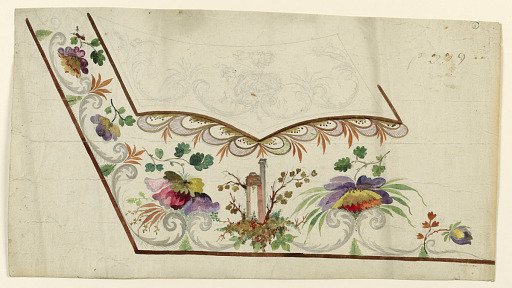 Design no. 339 for a Man's Waistcoat, Unfinished