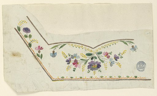 Design for the Embroidery of a Man's Waistcoat