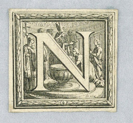 Figural letter, Capital N