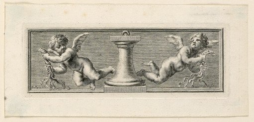 Vignettes with Angels and Instruments of the Passion