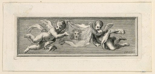 Vignettes with Angels and Instruments of the Passion