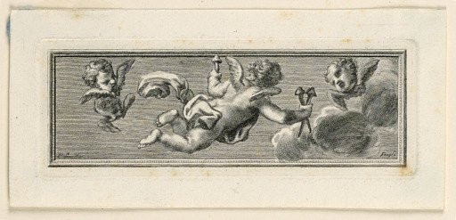 Vignette with Angels and Instruments of the Passion