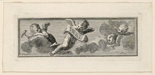 Vignette with Angels and Instruments of the Passion