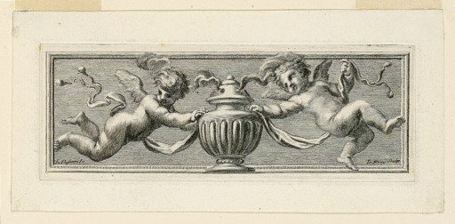 Vignette with Angels and Instruments of the Passion
