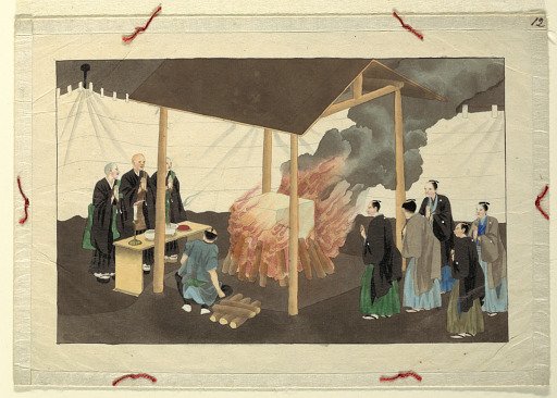 One of Sixteen Scenes of the Death and Burial of a Man