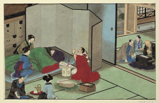 One of Sixteen Scenes of the Death and Burial of a Man