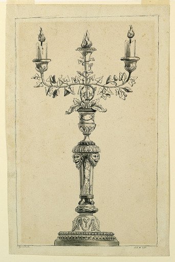 Project for a candelabrum