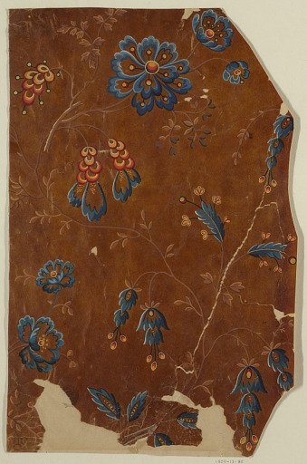 Design for a Silk Brocade, Fragment