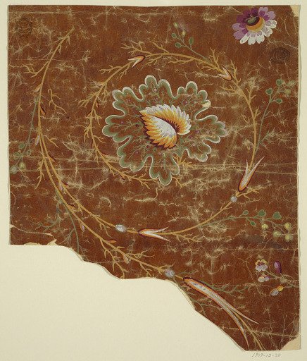 Design for a Silk Brocade, Fragment