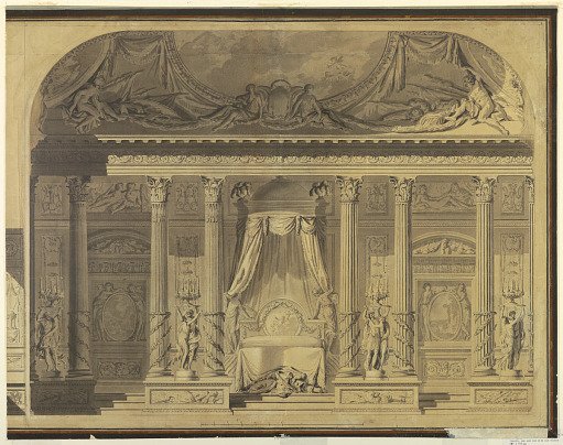 Design for a Bedroom, Hotel de Mailly-Nesle, Paris