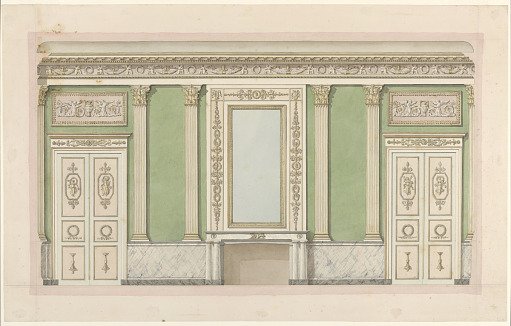 Design for a salon entrance wall
