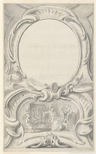 Design for Frame Surrounding the Portrait of Sir Francis Walsingham