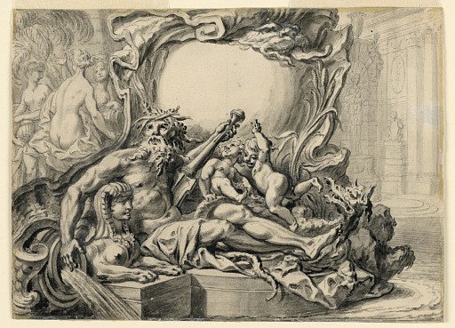 Design for an Escutcheon with Allusions to Egypt