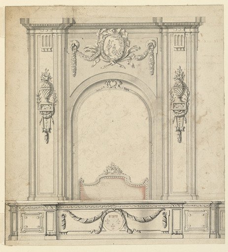 Elevation of a Bed Alcove for Philippe, Duc d'Orléans, The Regent