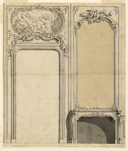 Design for an Overdoor and Chimney