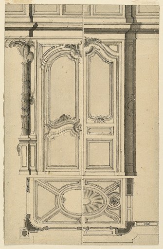 Design for a door of an organ loft