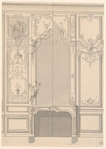 Design for a Chimney Piece and Adjoining Bays with Alternative Suggestions
