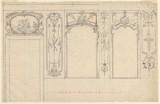 Elevation of a Wall with Alternative Suggestions