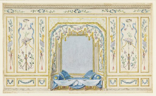 Wall Elevation of Bedroom Alcove