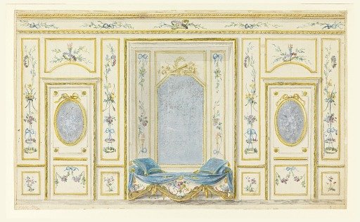 Elevation of the Wall of a Salon