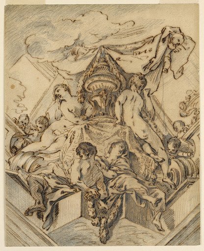 Project for a Corner Motif of a Painted Ceiling