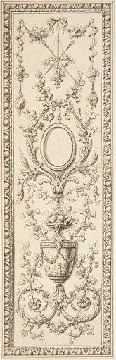 Project for the decoration of a vertical panel