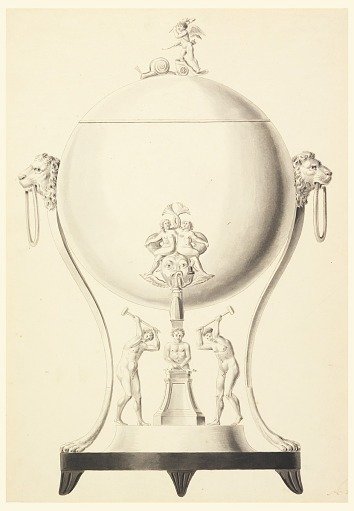 Design for a Water Urn with Stand
