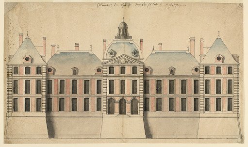 The Rear Elevation of the Chateau de Boufflers