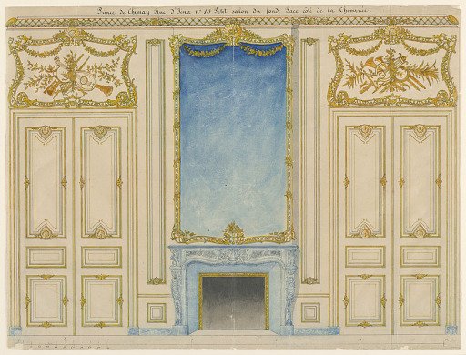 Design for a Chimney Wall in the Salon of the Prince de Chimay