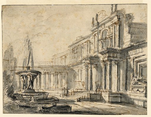Architectural Fantasy: A Courtyard