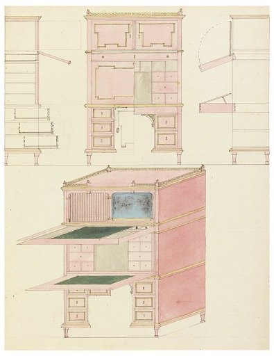 Design for Mechanical Furniture: Secretary Desk