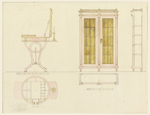 Design for Mechanical Furniture: Dressing Table and Bookcase