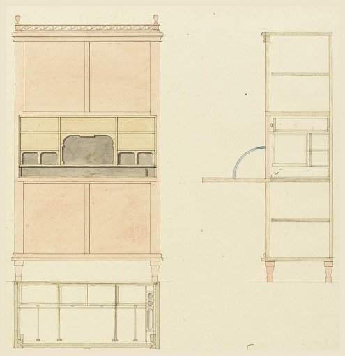Design for Mechanical Furniture: Secretary Desk