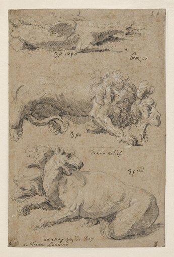 Fountain Design with Three Bronze Animals