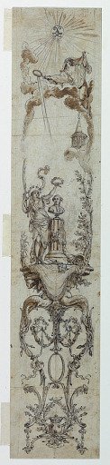 Designs for Painted Panels with Fortune and Jacques Necker