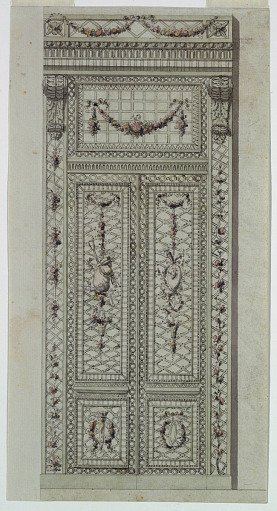 Design for cast metal and colored folding doors