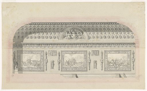Hall Decoration, Hotel des Menus-Plaisirs, for the Assemblee des Notables