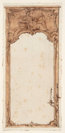 Design for a carved mirror frame