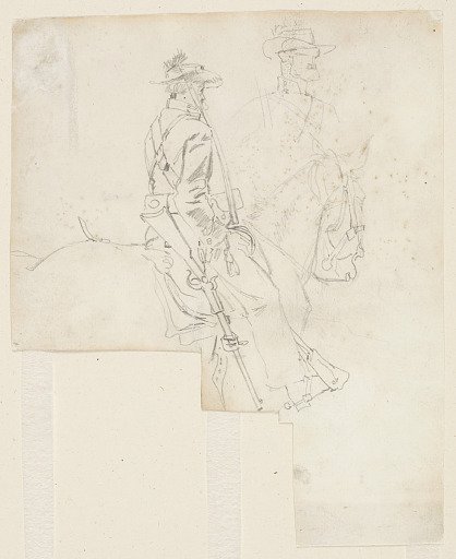 Side View of a Mounted Officer