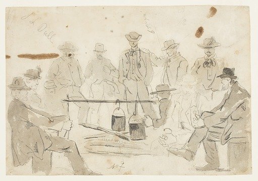 Campfire with Soldiers