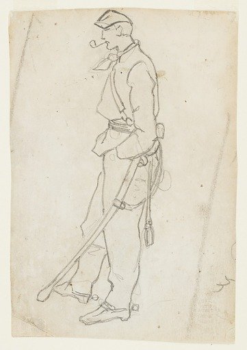 Soldier with Sword and Pipe