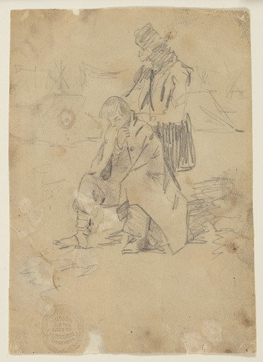 Soldier Sitting on a Box
