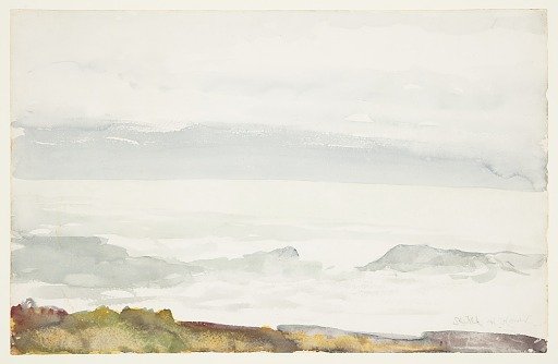 Ocean Seen from a Cliff, Prout's Neck, Maine