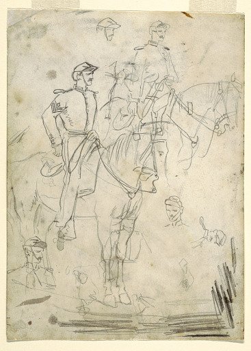 Two Sketches of an Officer