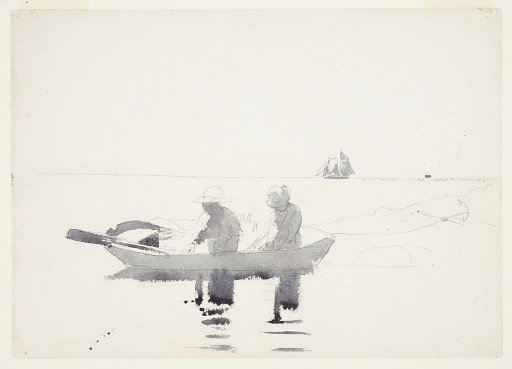 Two Figures in a Rowboat