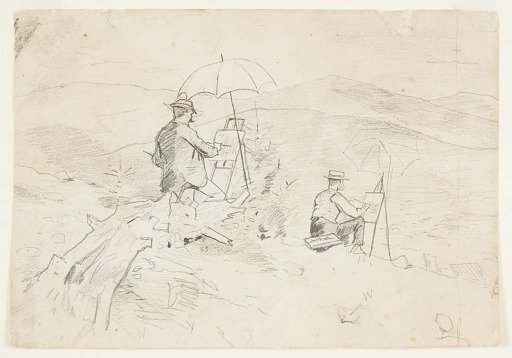 Artists Sketching in the White Mountains